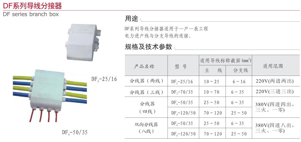 DF系列導(dǎo)線分接器