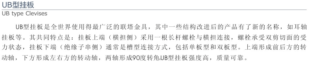 UB型掛板