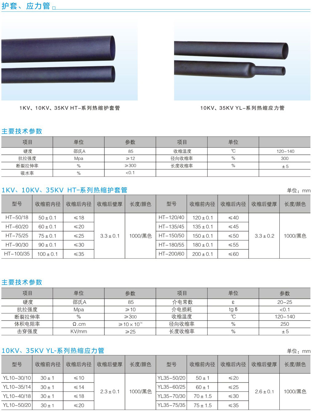 護套、應(yīng)力管