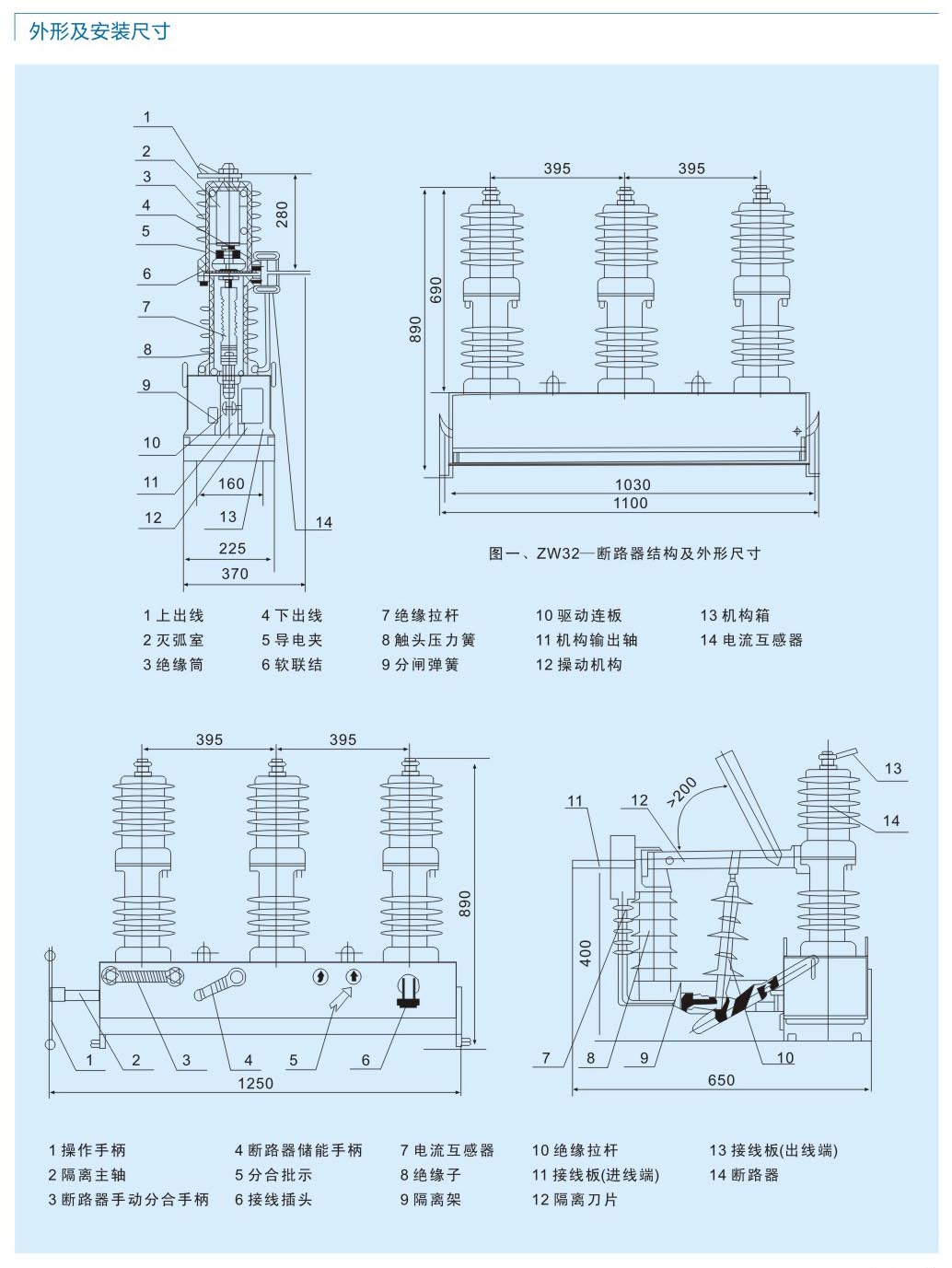 ZW32-24戶外高壓真空斷路器