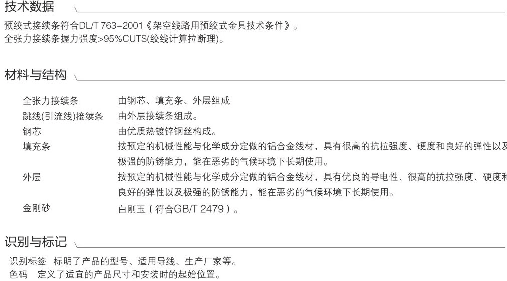 預(yù)絞式連續(xù)金具-用于銅芯鋁絞線（LGJ-...